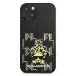 Carcasa Karl Lagerfeld Karlimals Cardslot compatibila cu iPhone 13, Negru 2 - lerato.ro