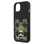 Carcasa Karl Lagerfeld Karlimals Cardslot compatibila cu iPhone 13, Negru 7 - lerato.ro