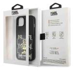 Carcasa Karl Lagerfeld Karlimals Cardslot compatibila cu iPhone 13, Negru 9 - lerato.ro