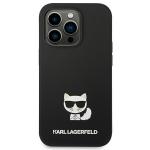 Carcasa Karl Lagerfeld Silicone Choupette Body compatibila cu iPhone 14 Pro Max, Negru 2 - lerato.ro