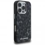 Carcasa Karl Lagerfeld IML Leopard Pattern cu MagSafe compatibila cu iPhone 16 Pro Max, Negru 5 - lerato.ro