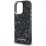Carcasa Karl Lagerfeld IML Leopard Pattern cu MagSafe compatibila cu iPhone 16 Pro Max, Negru 7 - lerato.ro