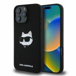 Carcasa Karl Lagerfeld Silicone Choupette Head Print cu MagSafe compatibila cu iPhone 16 Pro Max, Negru 5 - lerato.ro