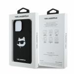 Carcasa Karl Lagerfeld Silicone Choupette Head Print cu MagSafe compatibila cu iPhone 16 Pro Max, Negru 6 - lerato.ro