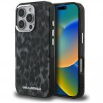 Carcasa Karl Lagerfeld IML Leopard Pattern cu MagSafe compatibila cu iPhone 16 Pro, Negru 4 - lerato.ro