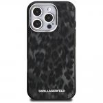 Carcasa Karl Lagerfeld IML Leopard Pattern cu MagSafe compatibila cu iPhone 16 Pro, Negru 2 - lerato.ro