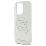 Carcasa Karl Lagerfeld IML Rhinestones Karl Head compatibila cu iPhone 16 Pro, Transparent 7 - lerato.ro