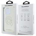 Carcasa Karl Lagerfeld IML Rhinestones Karl Head compatibila cu iPhone 16 Pro, Transparent 9 - lerato.ro