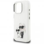 Carcasa Karl Lagerfeld IML Aquarelle Karl and Choupette Logo compatibila cu iPhone 16 Pro, Alb 7 - lerato.ro