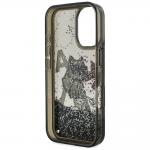 Carcasa Karl Lagerfeld Liquid Glitter Choupette Logo cu MagSafe compatibila cu iPhone 16, Negru 8 - lerato.ro
