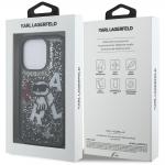 Carcasa Karl Lagerfeld Liquid Glitter Choupette Logo cu MagSafe compatibila cu iPhone 16 Pro Max, Negru 9 - lerato.ro