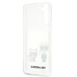 Carcasa Karl Lagerfeld Karl and Choupette compatibila cu Samsung Galaxy S21 Plus, Transparent 8 - lerato.ro