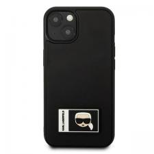 Carcasa Karl Lagerfeld Ikonik Patch compatibila cu iPhone 13, Negru