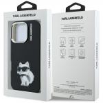 Carcasa Karl Lagerfeld IML Aquarelle Choupette Logo compatibila cu iPhone 16 Pro, Negru 9 - lerato.ro