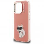 Carcasa Karl Lagerfeld IML Aquarelle Choupette Logo compatibila cu iPhone 16 Pro, Roz 7 - lerato.ro