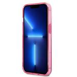 Carcasa Karl Lagerfeld Gradient Ikonik Karl and Choupette compatibila cu iPhone 13 Pro / 13, Roz 6 - lerato.ro