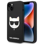 Carcasa Karl Lagerfeld Silicon Choupette Head cu Magsafe compatibila cu iPhone 14 Plus, Negru 4 - lerato.ro