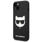 Carcasa Karl Lagerfeld Silicon Choupette Head cu Magsafe compatibila cu iPhone 14 Plus, Negru 3 - lerato.ro
