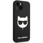 Carcasa Karl Lagerfeld Silicon Choupette Head cu Magsafe compatibila cu iPhone 14 Plus, Negru 5 - lerato.ro