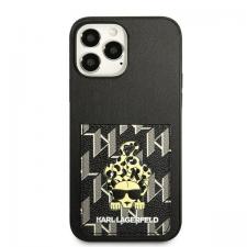 Carcasa Karl Lagerfeld Karlimals Cardslot compatibila cu iPhone 13 Pro Max, Negru