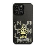Carcasa Karl Lagerfeld Karlimals Cardslot compatibila cu iPhone 13 Pro / 13, Negru 2 - lerato.ro