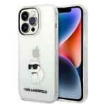 Carcasa Karl Lagerfeld Ikonik Choupette compatibila cu iPhone 14 Pro, Transparent 4 - lerato.ro