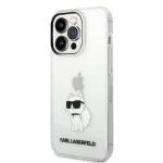 Carcasa Karl Lagerfeld Ikonik Choupette compatibila cu iPhone 14 Pro, Transparent 3 - lerato.ro