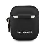 Carcasa Karl Lagerfeld Silicone Ikonik compatibila cu Apple AirPods 1/2, Negru 4 - lerato.ro