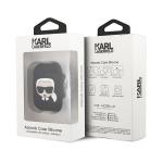Carcasa Karl Lagerfeld Silicone Ikonik compatibila cu Apple AirPods 1/2, Negru 5 - lerato.ro