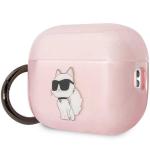 Carcasa Karl Lagerfeld Choupette compatibila cu Apple AirPods Pro 2, Roz 4 - lerato.ro