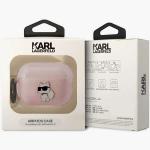 Carcasa Karl Lagerfeld Choupette compatibila cu Apple AirPods Pro 2, Roz 5 - lerato.ro