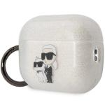 Carcasa Karl Lagerfeld Gliter Karl and Choupette compatibila cu Apple AirPods Pro 2, Transparent 4 - lerato.ro