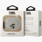 Carcasa Karl Lagerfeld Gliter Karl and Choupette compatibila cu Apple AirPods Pro 2, Transparent 5 - lerato.ro