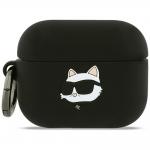 Carcasa Karl Lagerfeld Silicone Choupette Head 3D compatibila cu Apple AirPods Pro 3, Negru 2 - lerato.ro