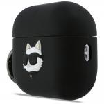 Carcasa Karl Lagerfeld Silicone Choupette Head 3D compatibila cu Apple AirPods Pro 3, Negru 3 - lerato.ro