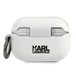 Carcasa Karl Lagerfeld Silicone RSG compatibila cu Apple AirPods Pro, Alb 3 - lerato.ro