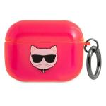Carcasa Karl Lagerfeld Choupette compatibila cu Apple AirPods Pro, Roz 2 - lerato.ro