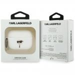 Carcasa Karl Lagerfeld Silicone Karl Head 3D compatibila cu Apple AirPods Pro 3, Alb 5 - lerato.ro
