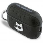 Carcasa Karl Lagerfeld Monogram Choupette compatibila cu Apple AirPods Pro 3, Negru 4 - lerato.ro