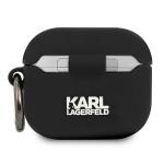 Carcasa Karl Lagerfeld Silicone Choupette compatibila cu Apple AirPods 3, Negru 3 - lerato.ro