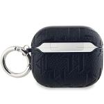 Carcasa Karl Lagerfeld Monogram Karl and Choupette Head compatibila cu Apple AirPods 3, Negru 3 - lerato.ro