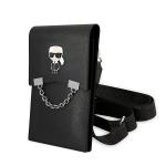 Geanta universala Karl Lagerfeld Ikonik Karl Chain, 18.5 x 11.5 x 2 cm, 5 compartimente, Negru 3 - lerato.ro