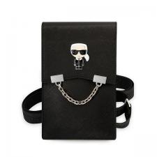 Huse universale / waterproof pentru telefoane, Geanta universala Karl Lagerfeld Ikonik Karl Chain, 18.5 x 11.5 x 2 cm, 5 compartimente, Negru, lerato.ro