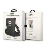 Geanta universala Karl Lagerfeld Metal Karl Head, 18.5 x 11.5 x 2 cm, 5 compartimente, Negru 7 - lerato.ro