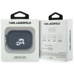 Carcasa Karl Lagerfeld Monogram Karl and Choupette Head compatibila cu Apple AirPods Pro 3, Negru 5 - lerato.ro