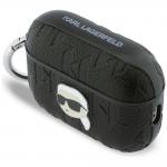 Carcasa Karl Lagerfeld Monogram Karl Head compatibila cu Apple AirPods Pro 3, Negru 4 - lerato.ro