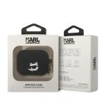 Carcasa Karl Lagerfeld Silicone Choupette Head 3D compatibila cu Apple AirPods Pro, Negru 4 - lerato.ro