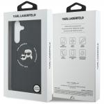 Carcasa Karl Lagerfeld Silicone Karl and Choupette Heads cu MagSafe compatibila cu Samsung Galaxy S25 FE, Negru 9 - lerato.ro