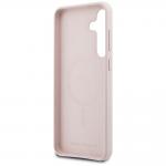 Carcasa Karl Lagerfeld Silicone Karl and Choupette Heads cu MagSafe compatibila cu Samsung Galaxy S25 FE, Roz 8 - lerato.ro
