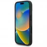 Carcasa Karl Lagerfeld Grained Pattern and Logo cu MagSafe compatibila cu iPhone 16, Negru 6 - lerato.ro